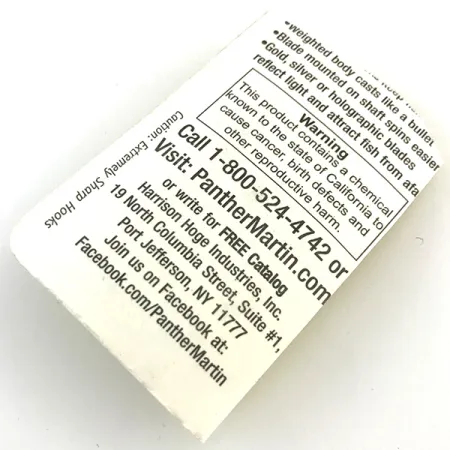 Panther Martin 4 Lippa, Hopea / Sininen, 4g, In-Line Lehti, #5171