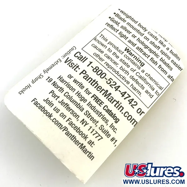 Panther Martin 4 Lippa, Hopea / Sininen, 4g, In-Line Lehti, #5171