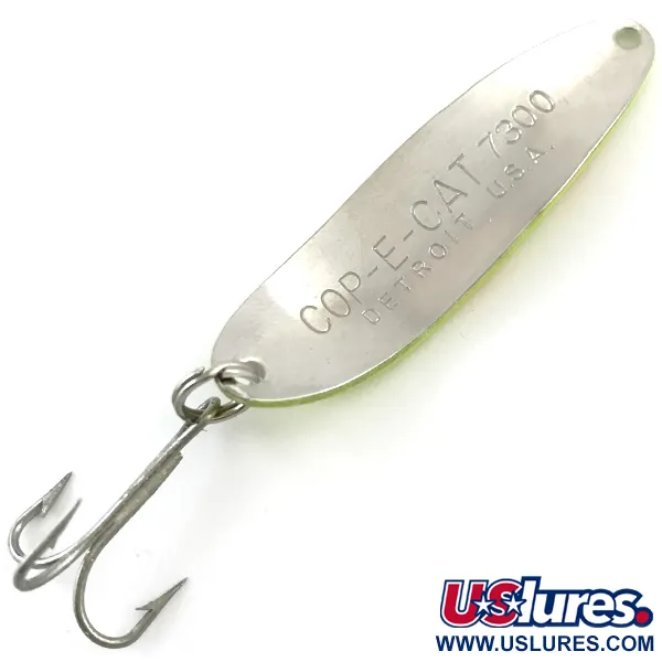 Dardevle Cop-E-Cat 7300 UV Lusikka, Keltainen/Nikkeli, 10g, UV, #5183