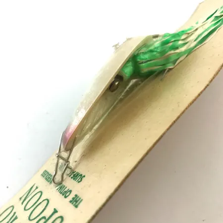 Hydro Lures Weedless Hydro Spoon UV, Valko-Vihreä, 14g, UV-helma, #5197