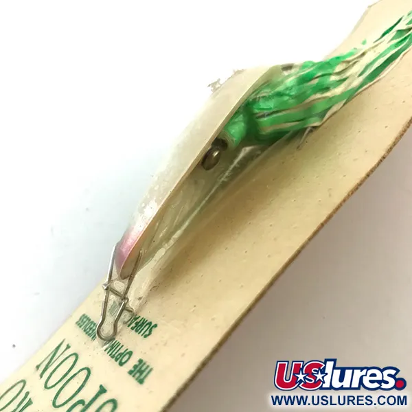 Hydro Lures Weedless Hydro Spoon UV, Valko-Vihreä, 14g, UV-helma, #5197