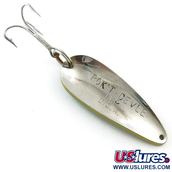 Dardevle Rok't Imp Lusikka, Yellow / Green / Nickel, 21g, #5222