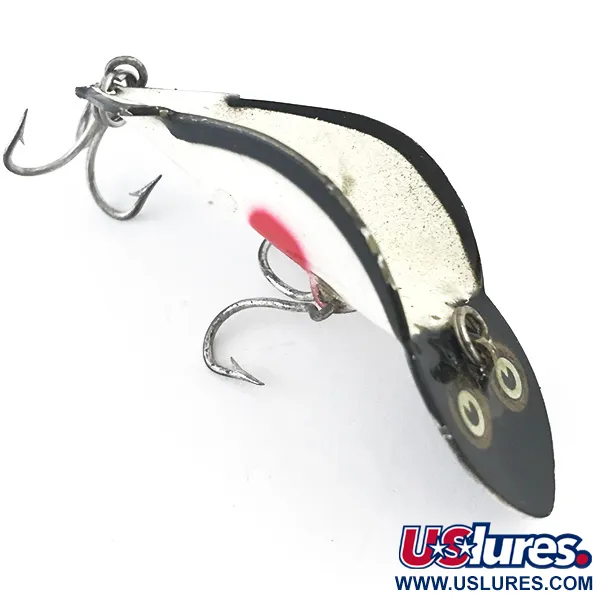 Buck Perry Spoonplug Lusikka, Musta/Valko/Puna, 7g, Vintage, #5298