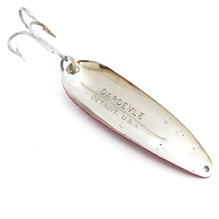 Eppinger Dardevle Lusikka, Puna / Valko / Nikkeli, 28g, Detroit, #5299