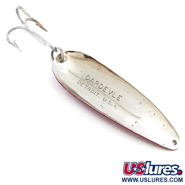 Eppinger Dardevle Lusikka, Puna / Valko / Nikkeli, 28g, Detroit, #5299