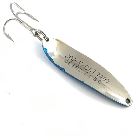 Dardevle Cop-E-Cat 7400 Lusikkauistin, Nikkeli/Sininen, 14g, #5304