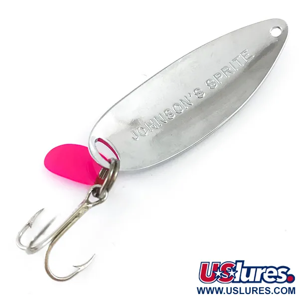 Johnson Sprite Lusikka, Nikkeli / Punainen, 5g, USA Vintage, #5311