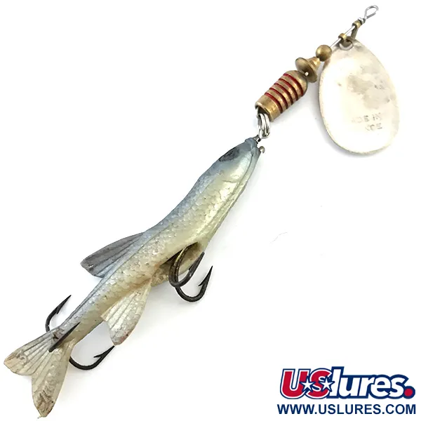 Mepps Aglia 3 Mino Lippa, Hopea/Valkoinen/Musta, 10g, Jigi, #5381