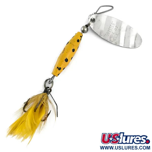 Glen Evans Shyster Lippa, Nikkeli / Keltainen, 7g, Sulkakoukku, #5382