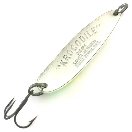Luhr Jensen Krocodile Die #4 Lusikka, White Pearl/Green, 19g, #5417