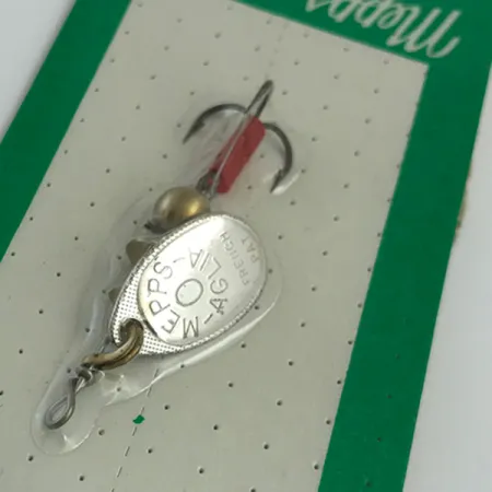 Mepps Aglia 0 Lippa, Hopea, 2,5g, Alkuperäispakkaus, #5451