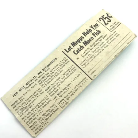 Mepps Aglia 0 Lippa, Hopea, 2,5g, Alkuperäispakkaus, #5451