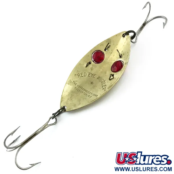 Hofschneider Red Eye Wiggler Lusikka, Kulta/Punainen, 25g, Silmät, #5565