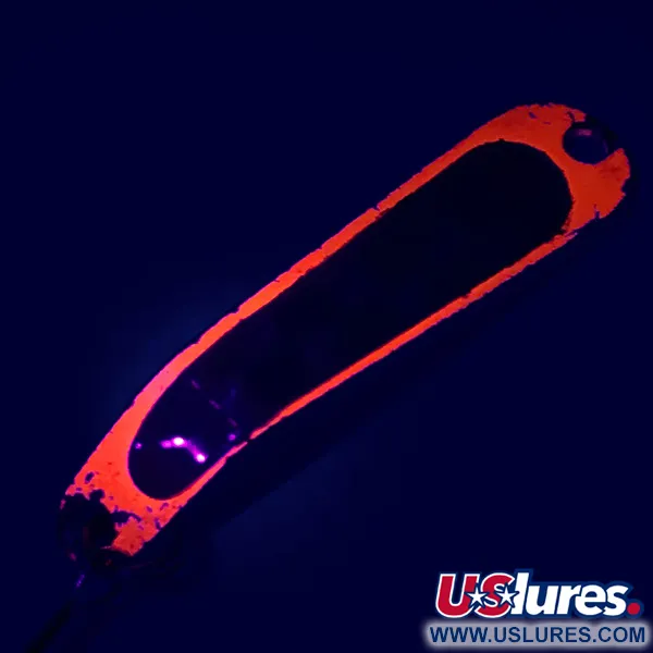 Luhr Jensen Hus-lure Lusikka, Nickel/Orange UV Glow, 4g, #5610