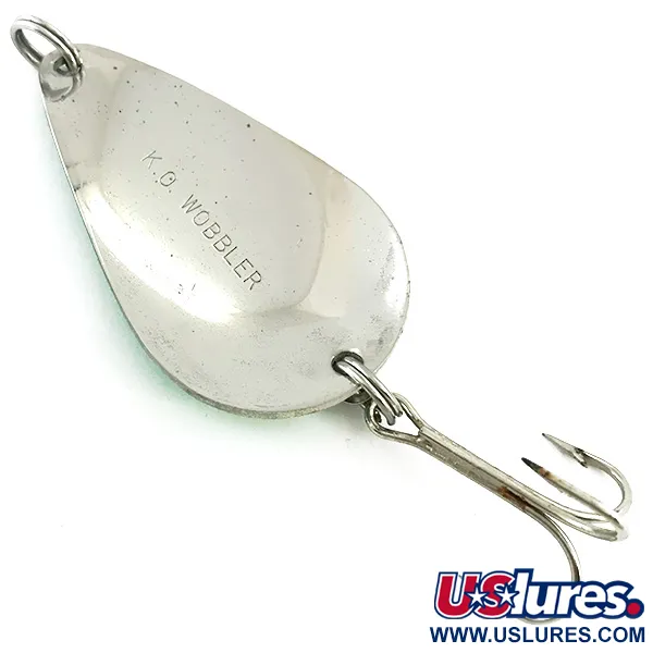 Acme K.O. Wobbler Glow Lusikka, Valkoinen / Vihreä / Nikkeli, 21g, #5613