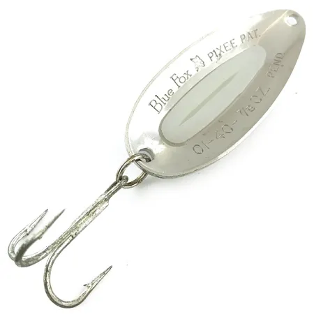 Blue Fox Pixee Lusikka, Vasaroitu Nikkeli, 24g, Glow, #5615