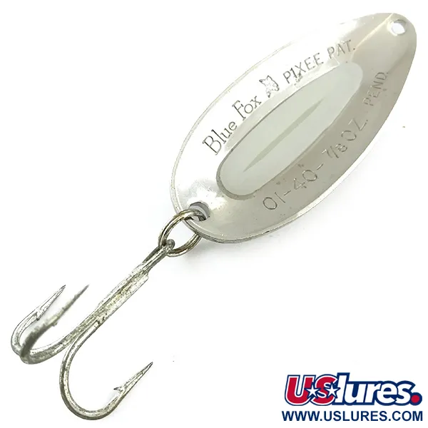 Blue Fox Pixee Lusikka, Vasaroitu Nikkeli, 24g, Glow, #5615