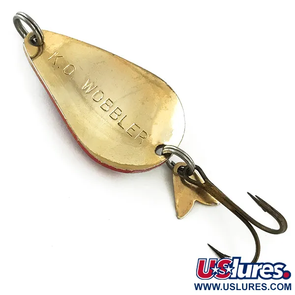 Acme K.O. Wobbler Lusikkauistin, Puna / Valko / Kulta, 14g, Flipper, #5628