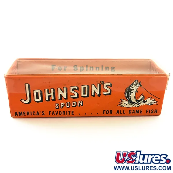 Vintage Johnson Silver Minnow Lusikka, Kulta, 9g, Ruohosuoja, #5632