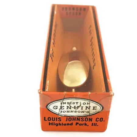 Vintage Johnson Silver Minnow Lusikka, Kulta, 9g, Ruohosuoja, #5632