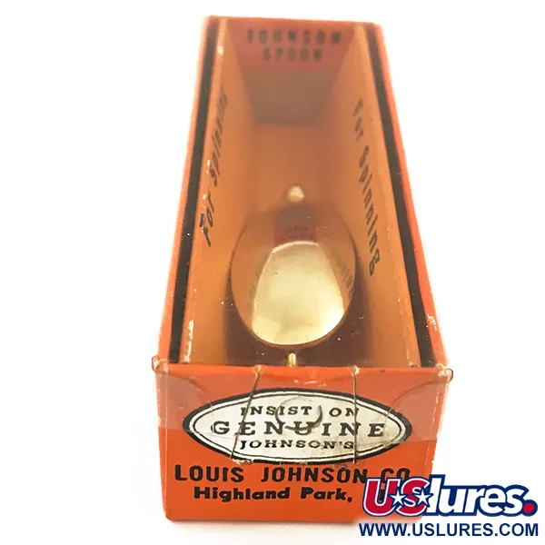 Vintage Johnson Silver Minnow Lusikka, Kulta, 9g, Ruohosuoja, #5632