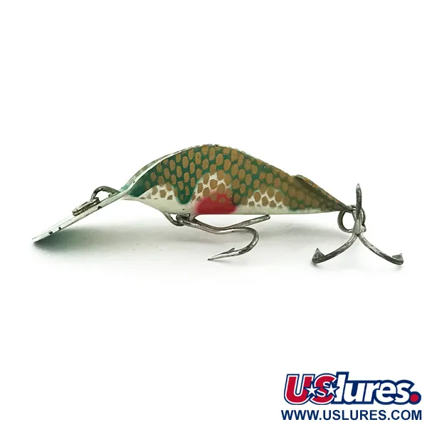 Buck Perry Spoonplug Viehe, Vihreä/Valkoinen/Kulta/Puna, 7g, Syvyys, #5670