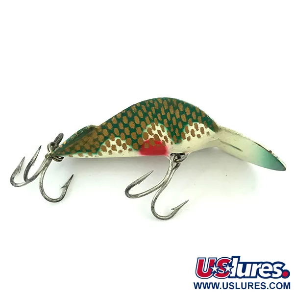 Buck Perry Spoonplug Viehe, Vihreä/Valkoinen/Kulta/Puna, 7g, Syvyys, #5670