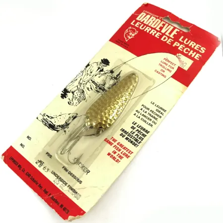 Dardevle Imp Klicker Lusikka, Hammaroitu Messinki, 11g, Klicker, #5699