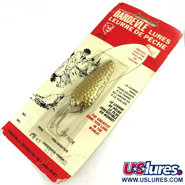 Dardevle Imp Klicker Lusikka, Hammaroitu Messinki, 11g, Klicker, #5699