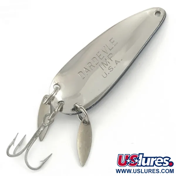 Dardevle Imp Klicker Lusikkauistin, Nikkeli/Sininen, 11g, Ääni, #5711