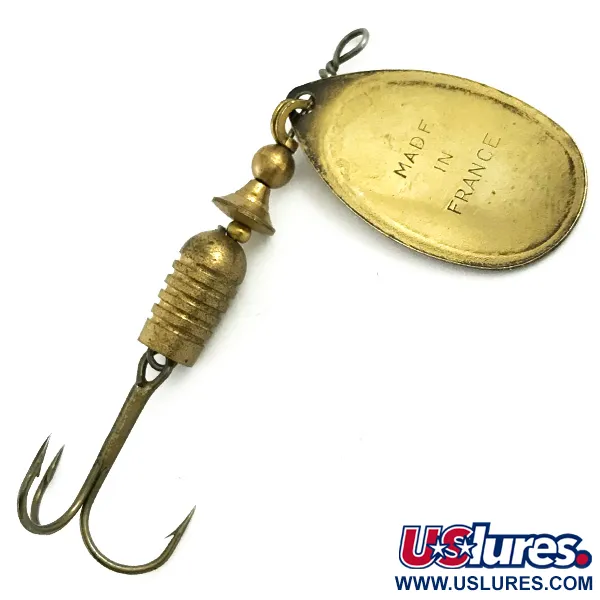 Mepps Aglia 3 Lippa, Kulta, 7g, Vintage 1950-luku, #5733