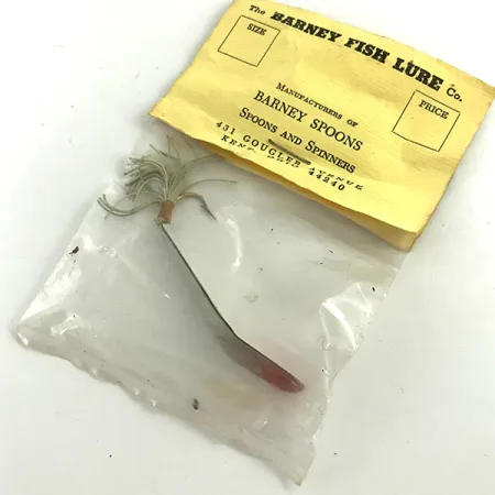 Weedless Barney Spoon Lusikka, Valkoinen / Punainen, 7g, Ruohosuojattu, #5739