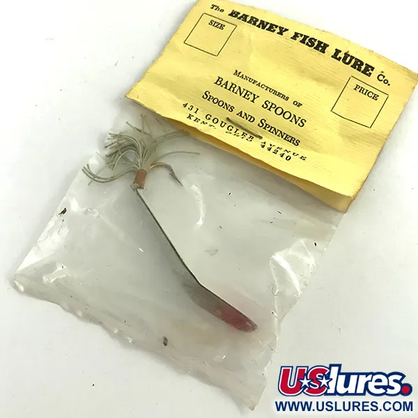 Weedless Barney Spoon Lusikka, Valkoinen / Punainen, 7g, Ruohosuojattu, #5739