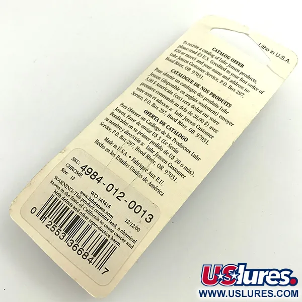 Luhr Jensen Tony Accetta Pet Spoon 12, Nikkeli, 2g, Ruohosuojattu, #5741