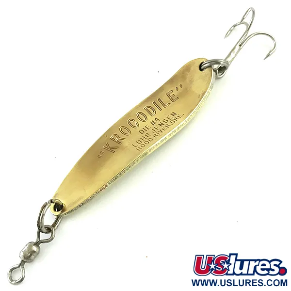 Luhr Jensen Krocodile Die #4 Lusikkauistin, Messinki, 19g, #5778