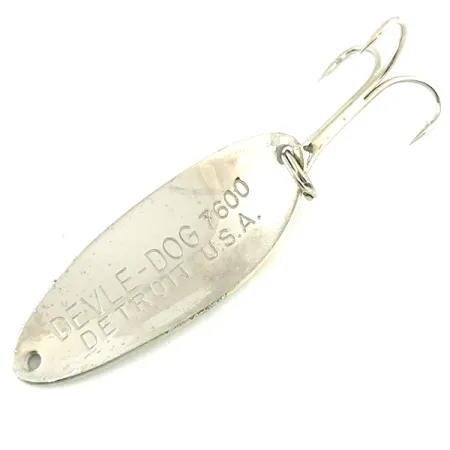 Dardevle Devle Dog 7600 Lusikka, Harmaa/Nikkeli, 10g, Suomukuvio, #5782
