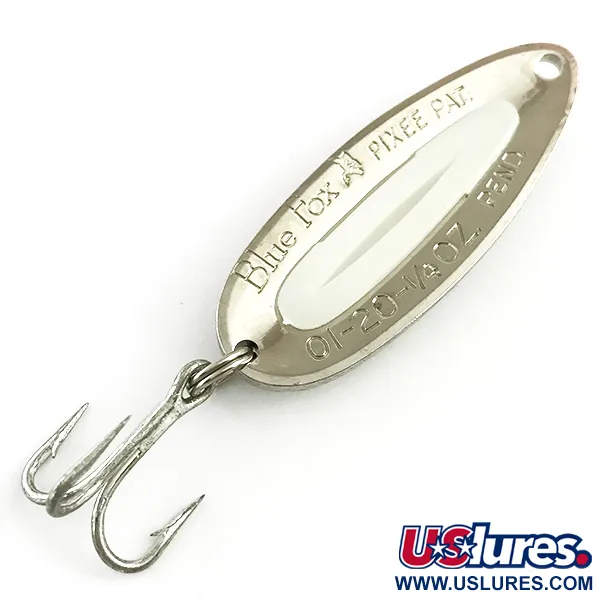 Blue Fox Pixee UV Lusikka, Vasaroitu nikkeli/UV-valkoinen, 7g, #5815