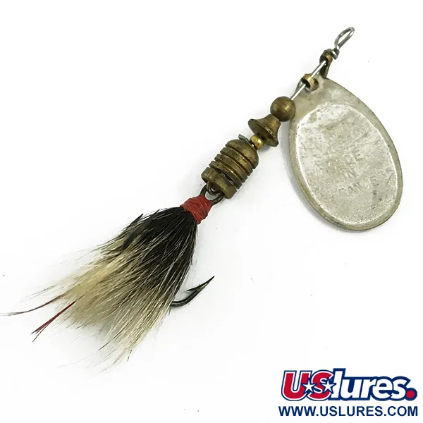 Mepps Aglia 3 dressed Lippa, Hopea, 7,3g, Luonnonkarva, #5830