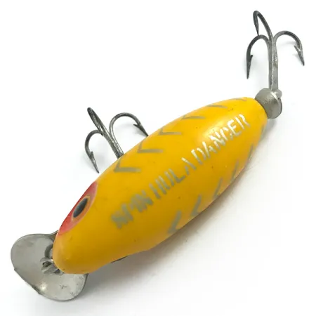 Fred Arbogast Spin Hula Dancer Vaappu, Keltainen, 6.5g, Metallilevy, #5864