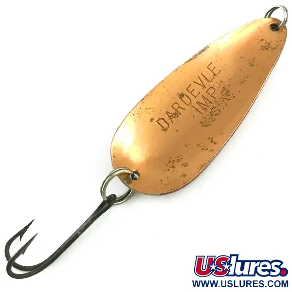 Eppinger Dardevle Imp Lusikka, Puna/Valko/Kupari, 11g, Kupari, #5873