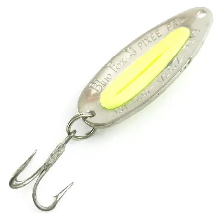 Blue Fox Pixee UV Lusikka, Vasaroitu nikkeli/Kelt., 14g, UV, #5877