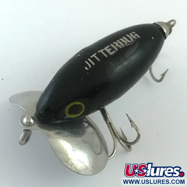 Fred Arbogast Jitterbug Pintaviehe, Musta, 7g, Vintage, #5880