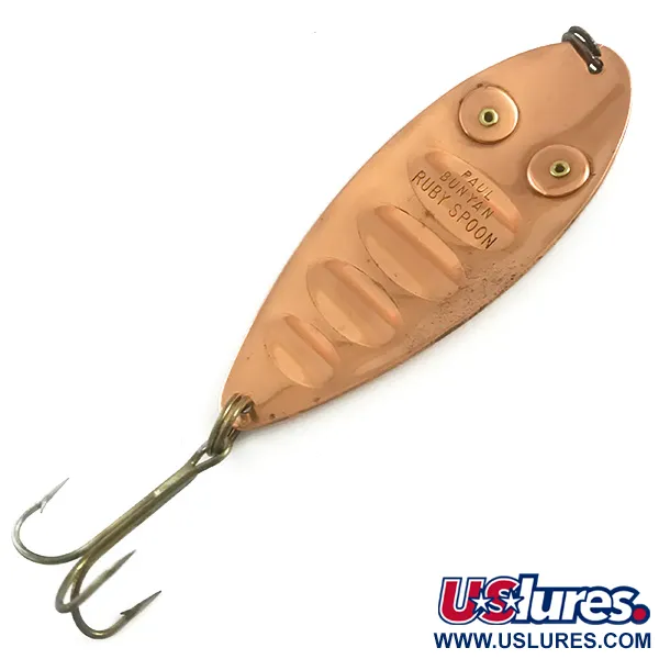 Paul Bunyan Ruby Spoon Lusikkauistin, Kupari/Punaiset silmät, 25g, #5883