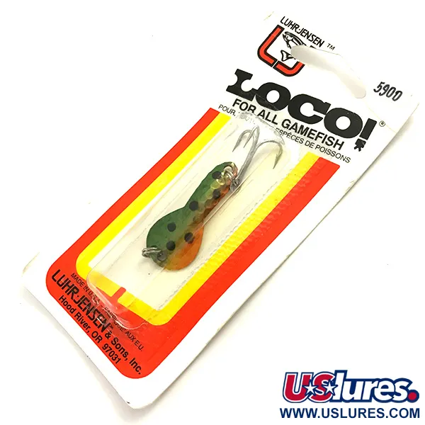 Luhr Jensen Loco 1UV Lusikka, Ahven, 4g, UV-pinnoite, #5900