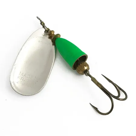 Blue Fox Super Vibrax 5 UV Lippa, Hopea / Vihreä, 13g, UV, #6104