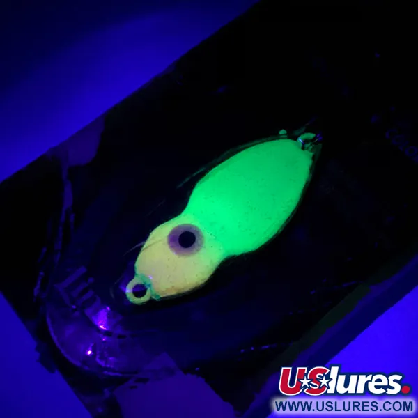 Lindy Frostee Jigging Spoon, Chartreuse UV Glow, 7g, UV-Hohtava, #5924
