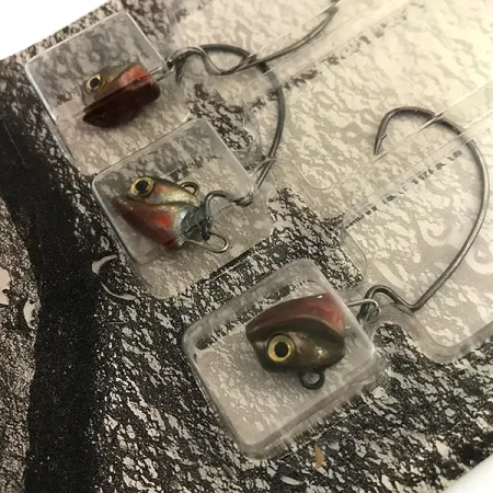 DUH!!! Head jig heads Kit Jigipäät, Olive / Red / Black, 7g, Offset-koukku, #9462