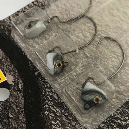 DUH!!! Head jig heads kit, Valkoinen / Musta, 7g, Offset-koukku, #6295