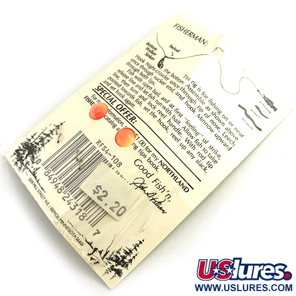 Northland Live Fishing Bait Roach Rig UV Rigi, Oranssi, UV, #5967