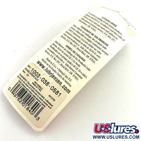 Luhr Jensen Krocodile Die #3 Lusikka, White Pearl, 14g, #5970